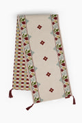 Athangudi Border Reversible Printed Cotton-Jute Table Runner