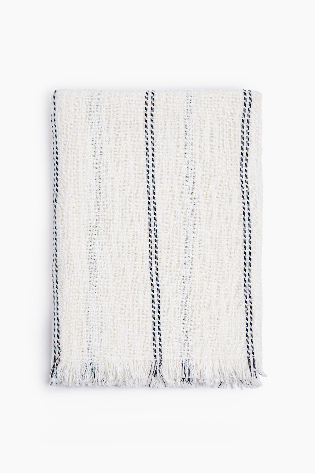 Stripe Woven Cotton Throw