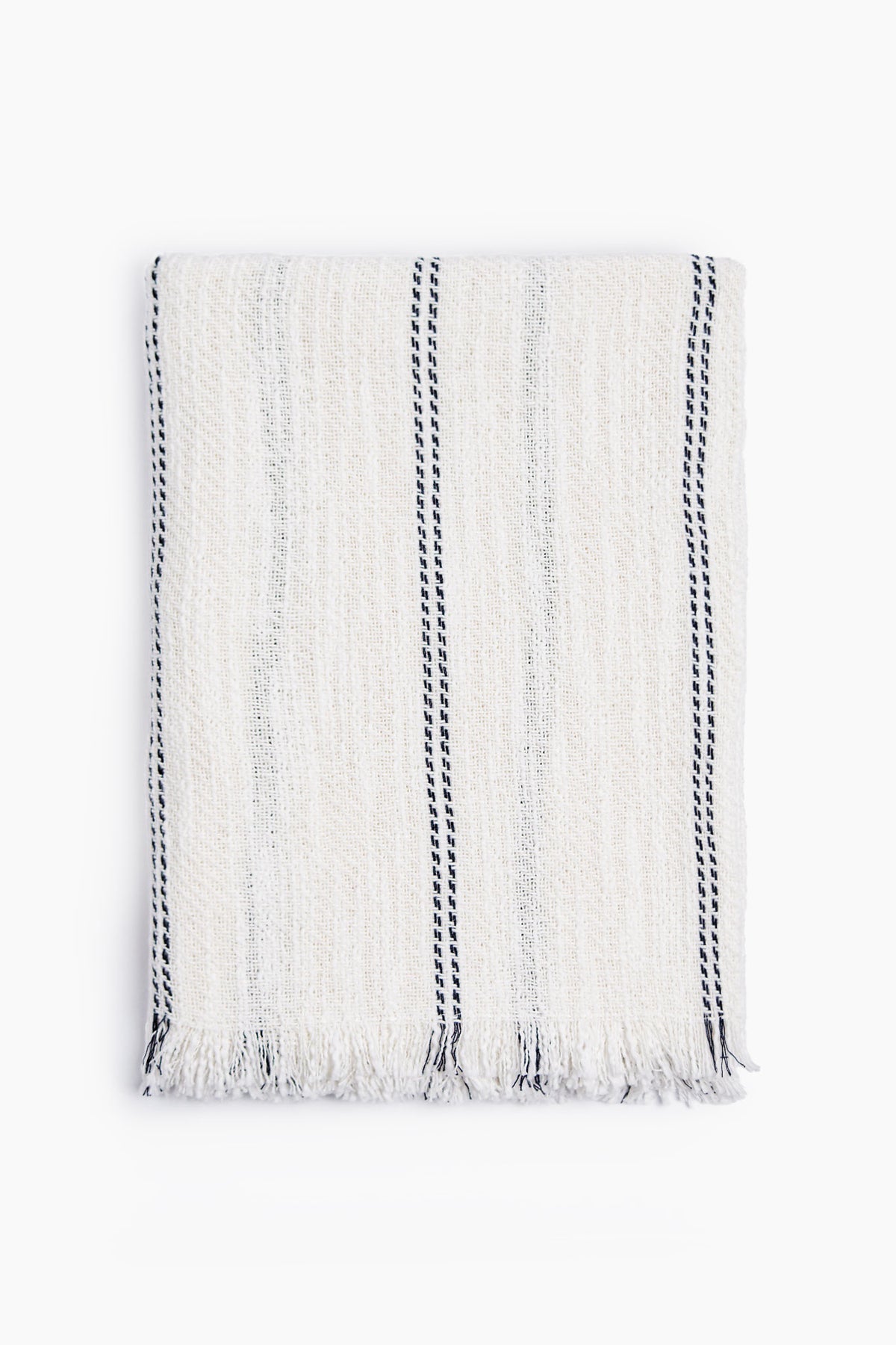 Stripe Woven Cotton Throw