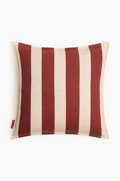 Temple Stripe Cushion  Cover - Terracota