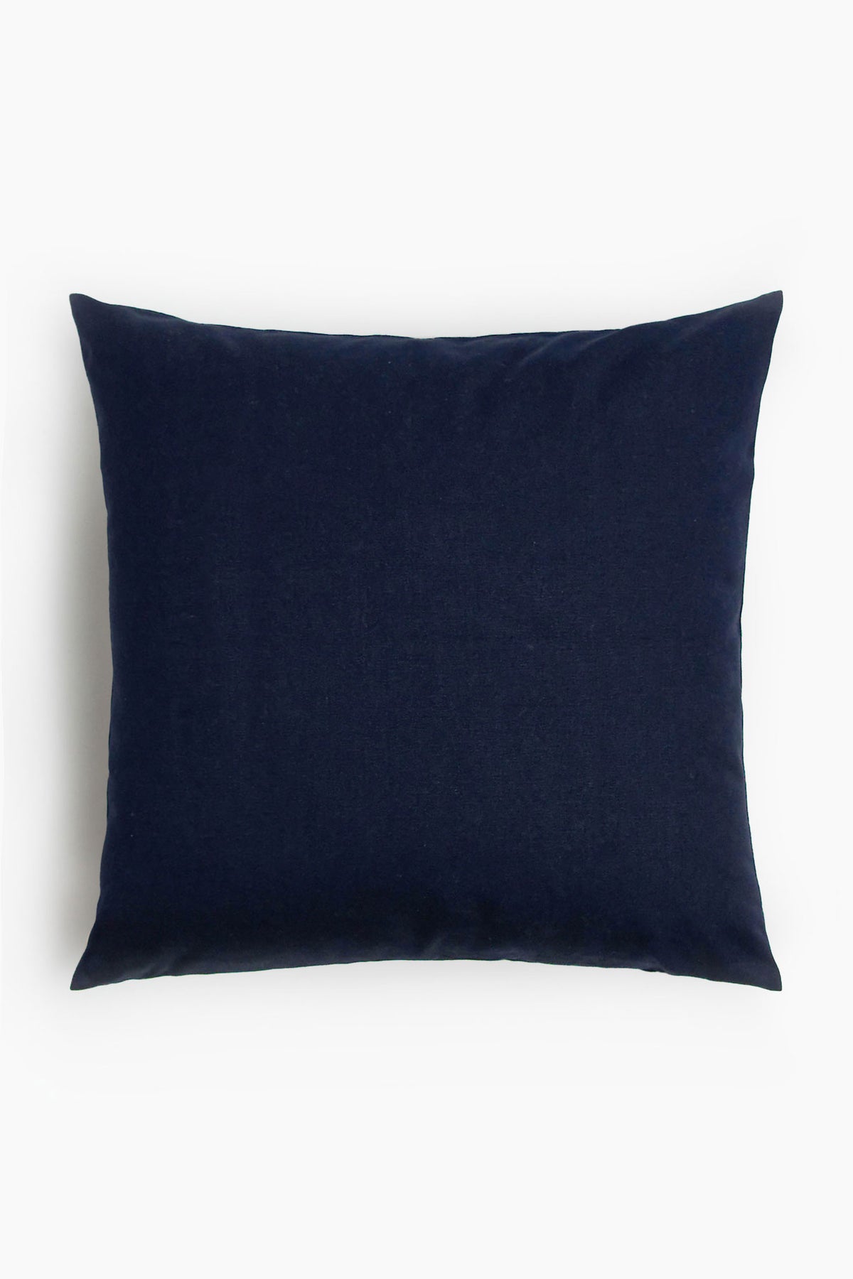 Dotted stripe Border Embroidered Cotton Cushion Cover