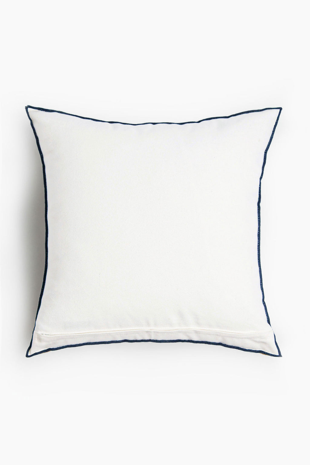 Script Embroidered Cotton Cushion cover