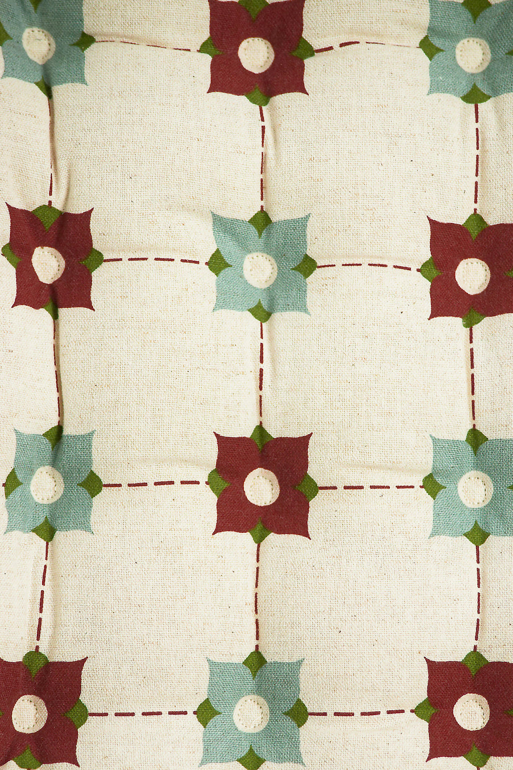 Athangudi Trellis Printed Chairpad Set of 2