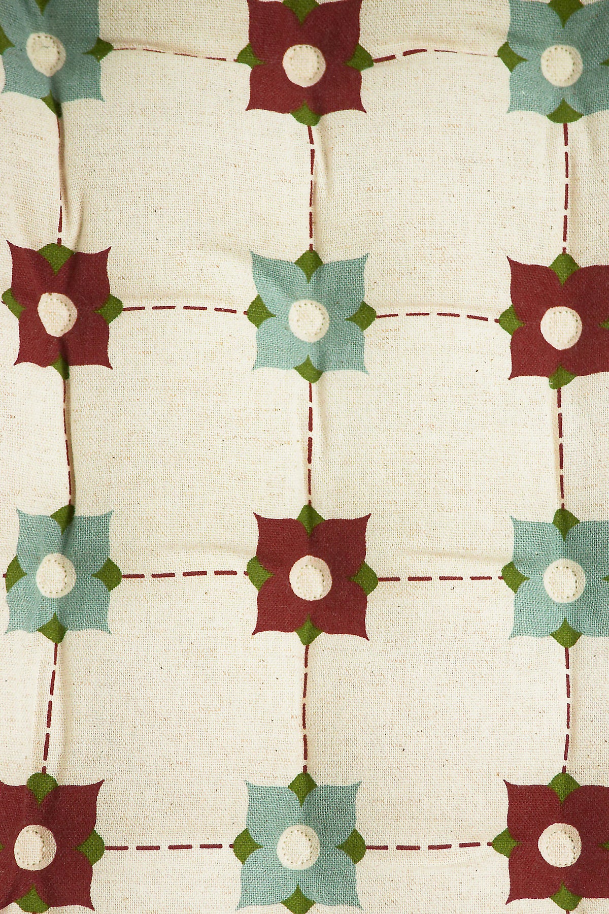 Athangudi Trellis Printed Chairpad Set of 2