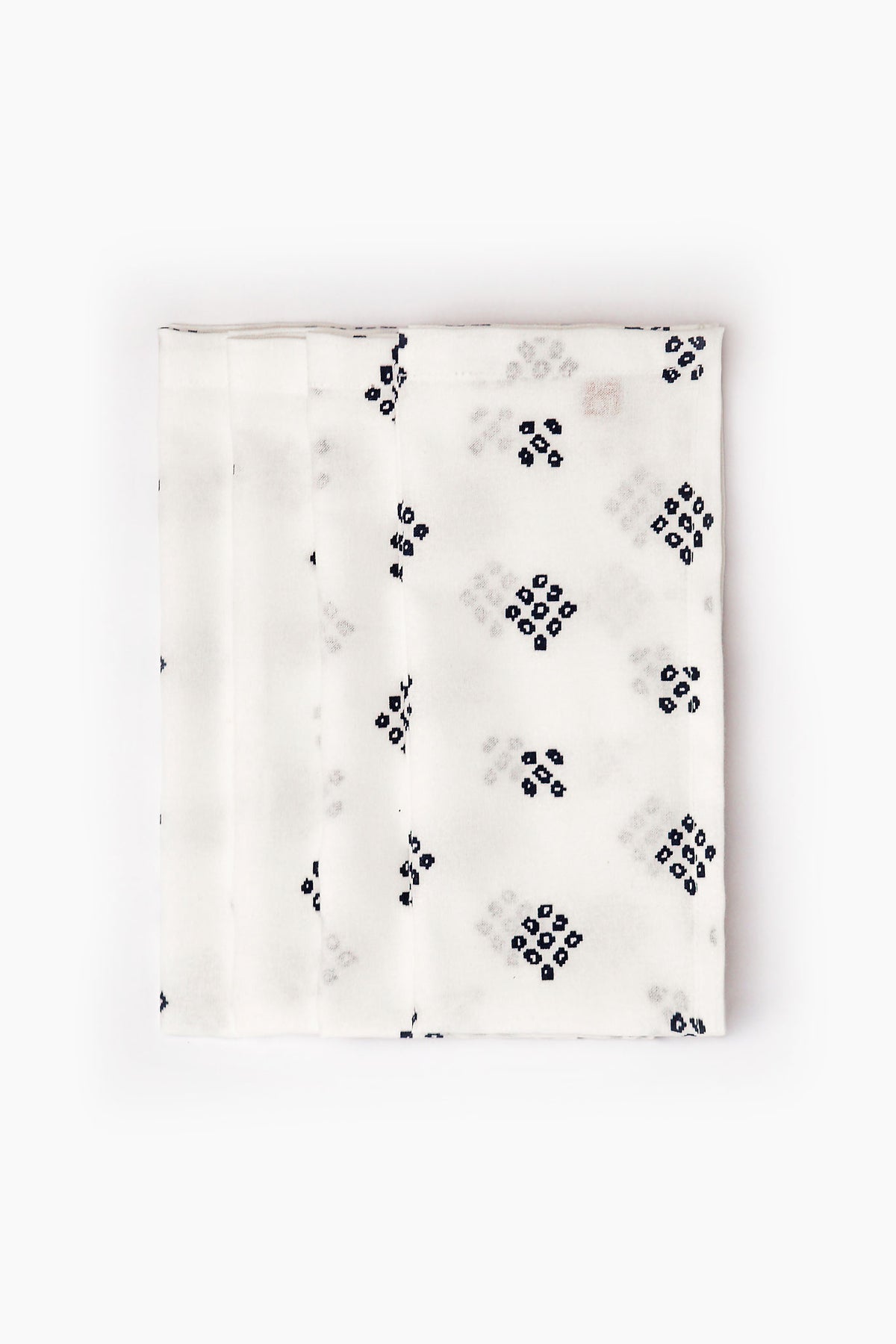 Dotted Grid Printed Cotton Napkin Set of 4