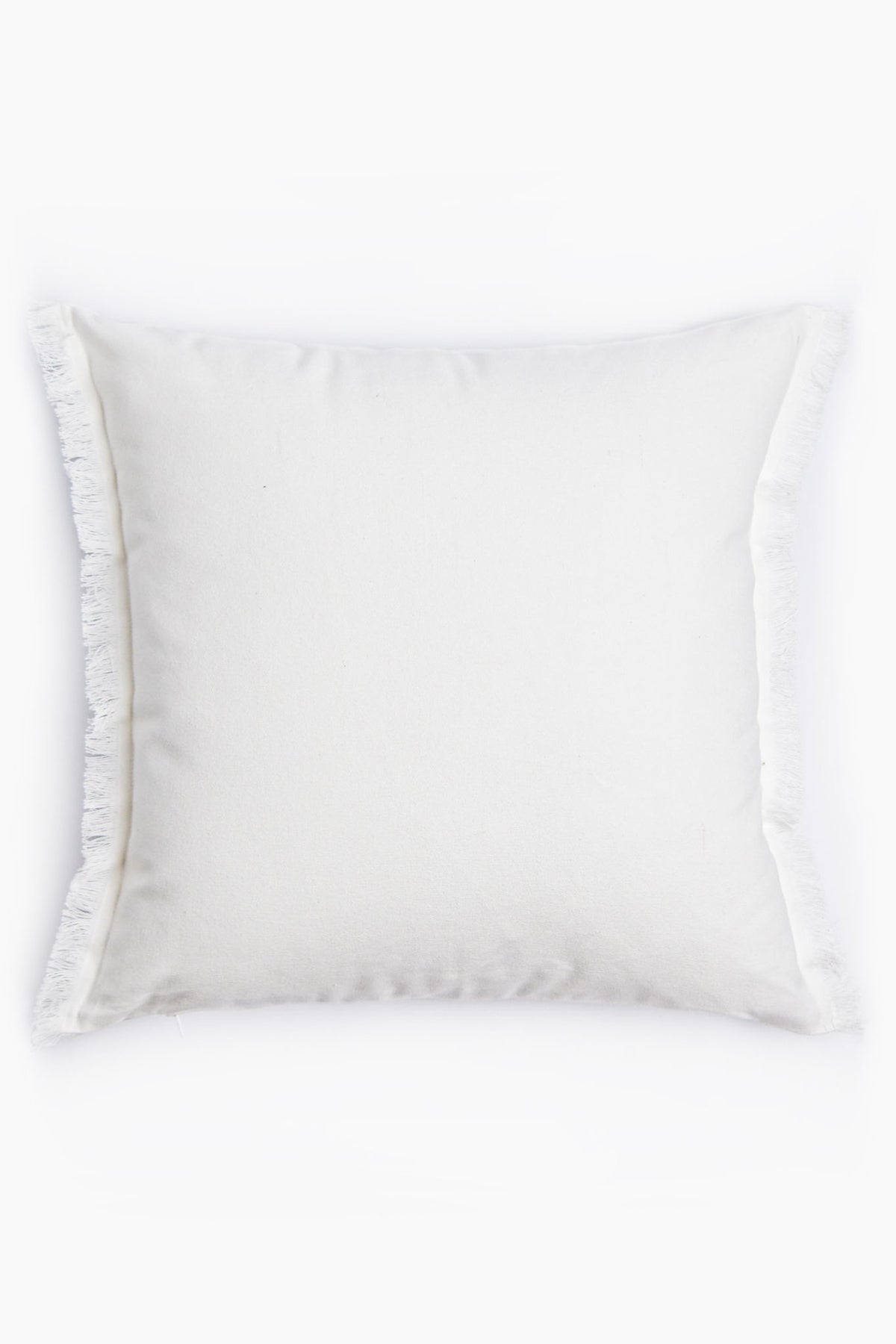 Palm Fan Applique Cotton Cushion Cover