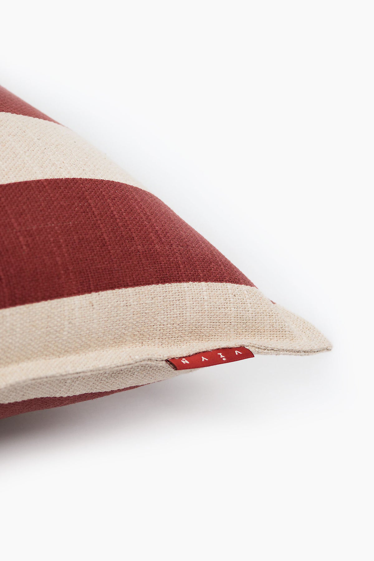 Temple Stripe Cushion  Cover - Terracota