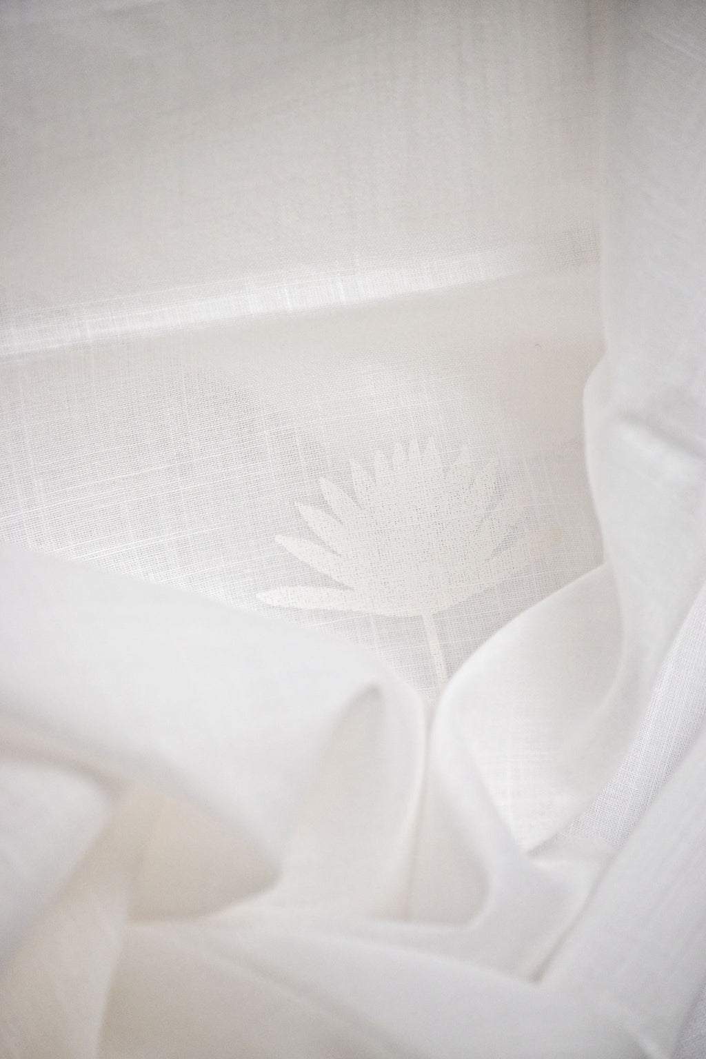 Palm Printed Cotton Curtain Set of 2
