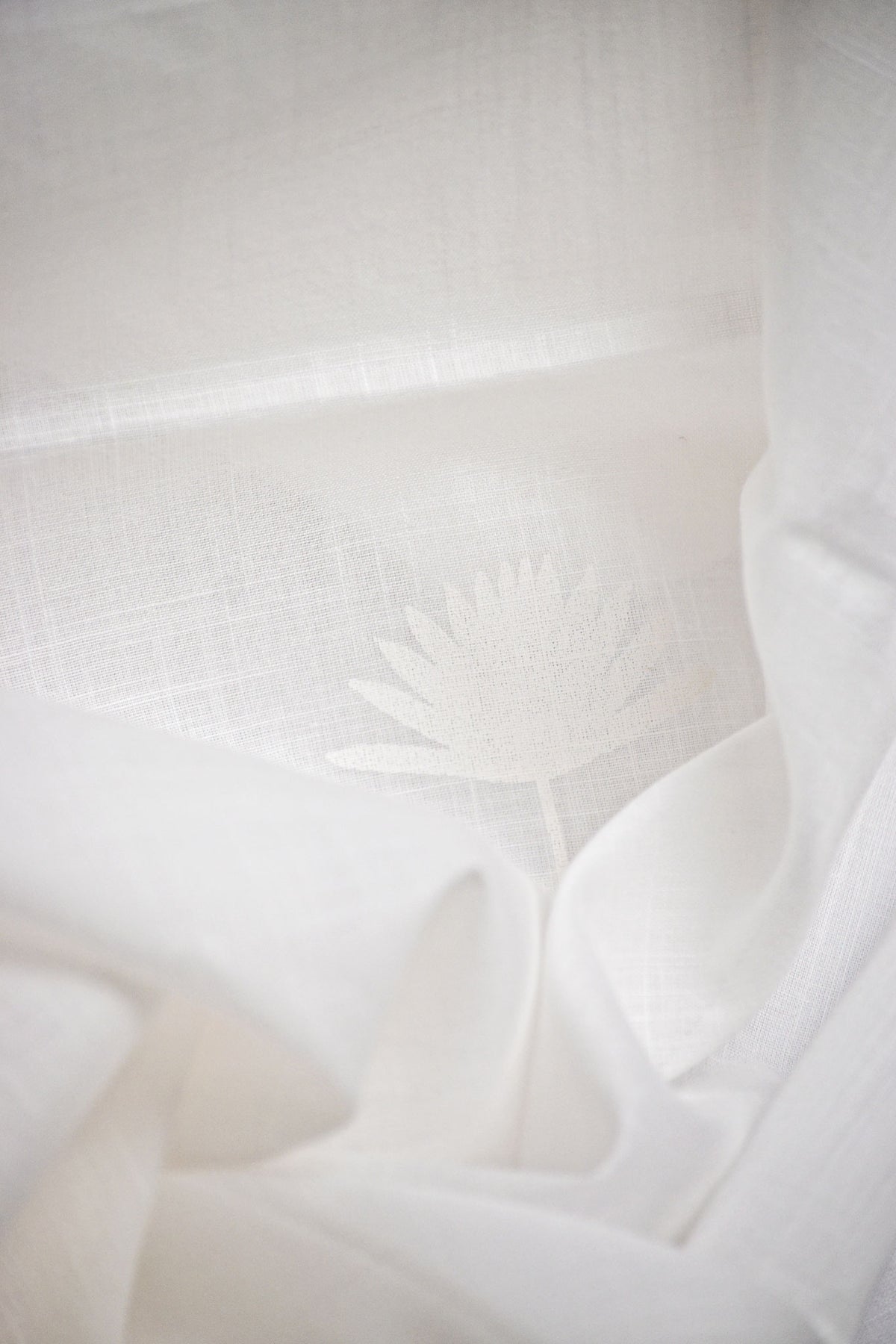 Palm Printed Cotton Curtain Set of 2