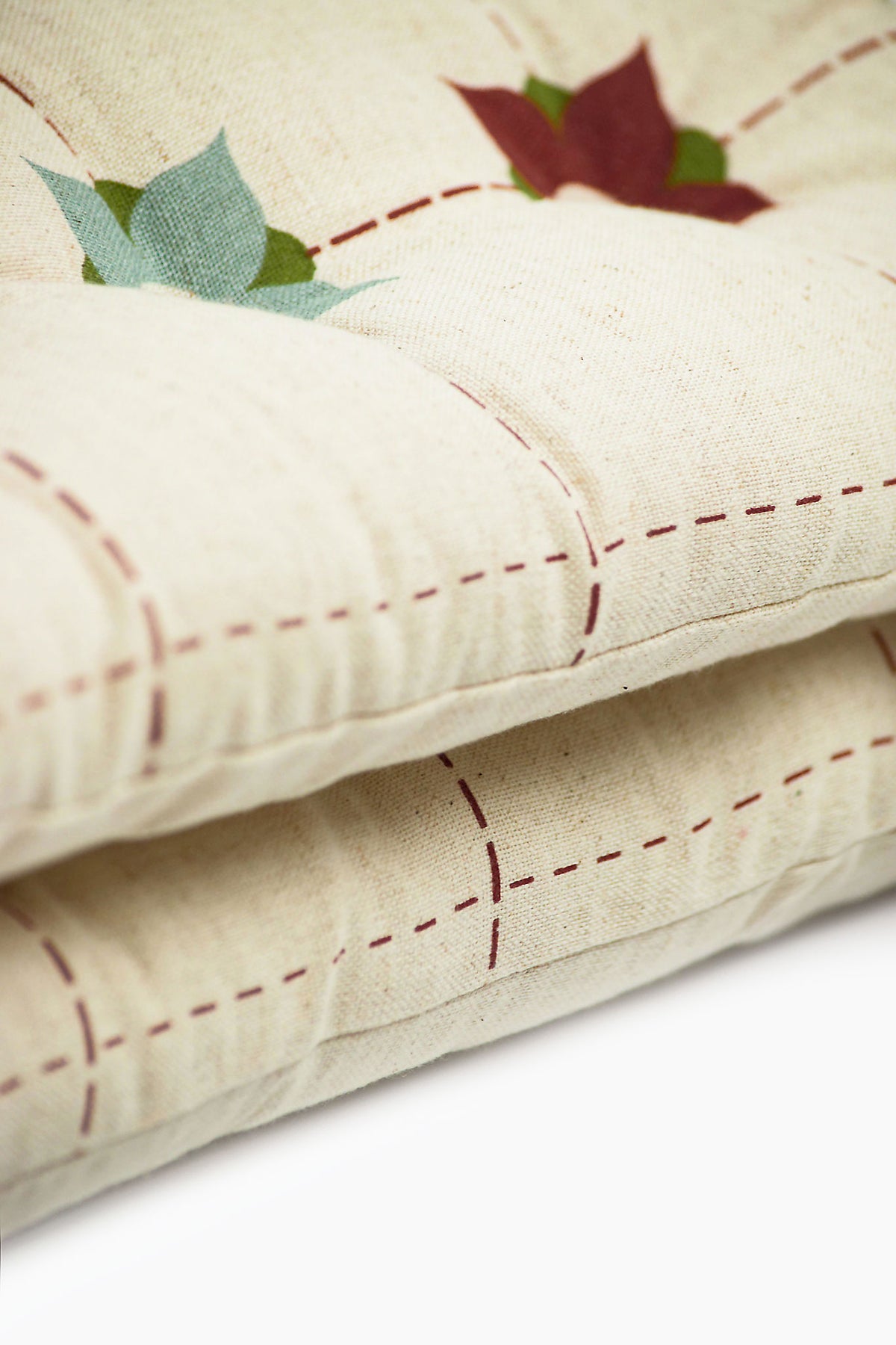 Athangudi Trellis Printed Chairpad Set of 2