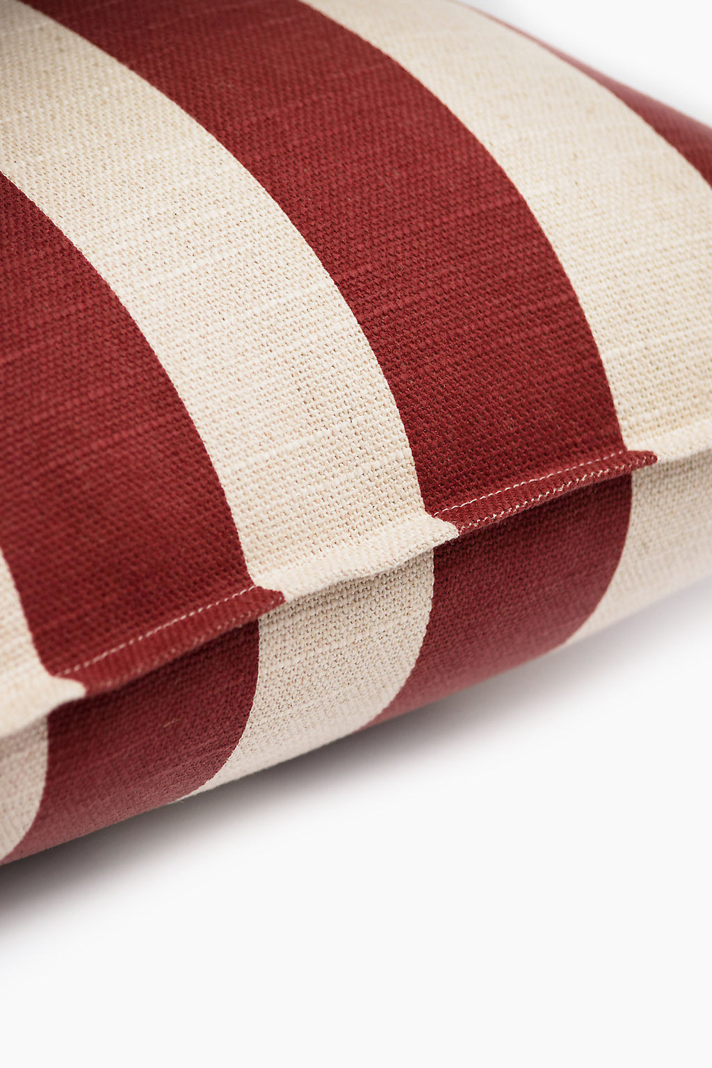 Temple Stripe Cushion  Cover - Terracota