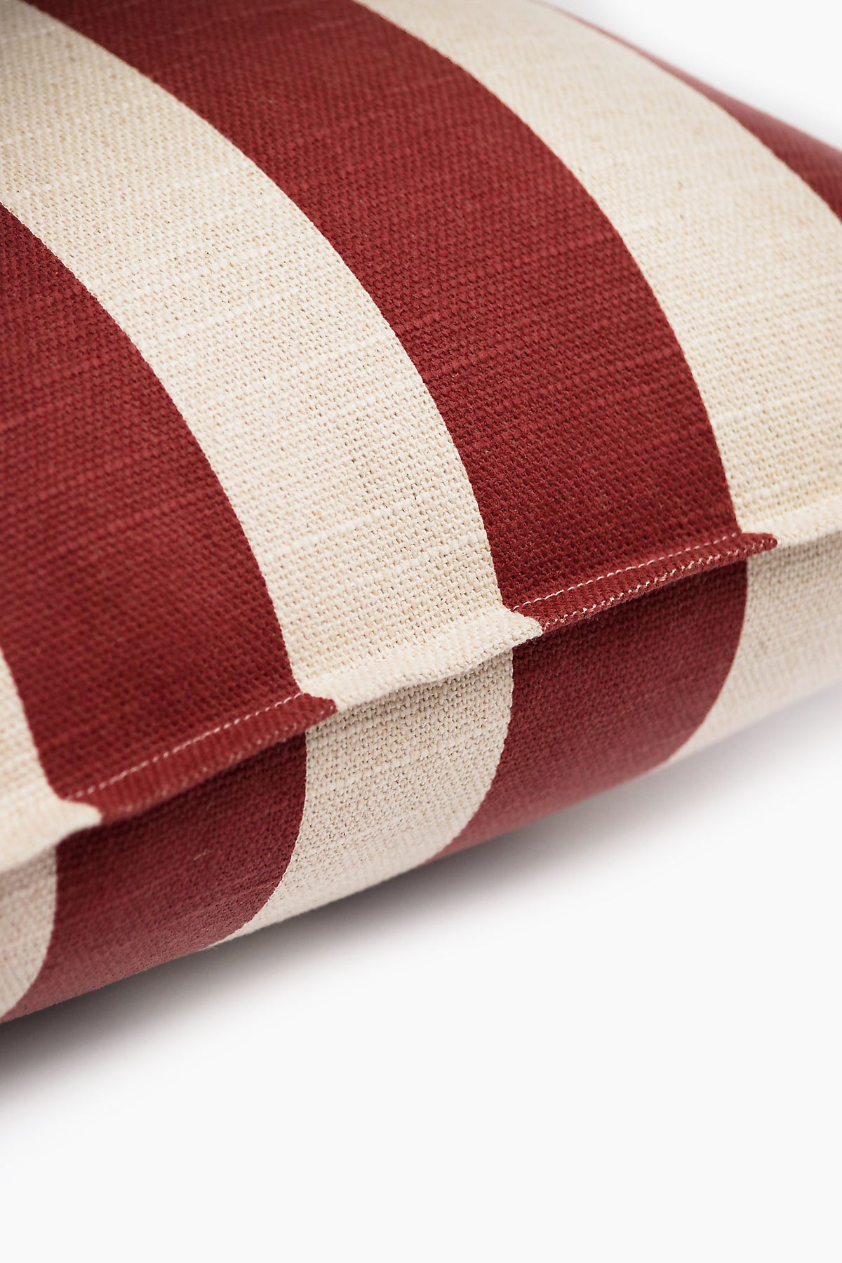 Temple Stripe Cushion  Cover - Terracota