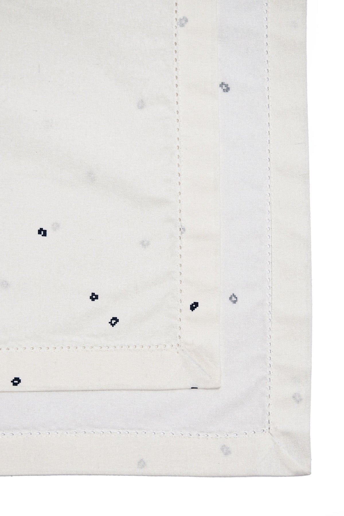 Dotted Grid Printed Cotton Table Cloth