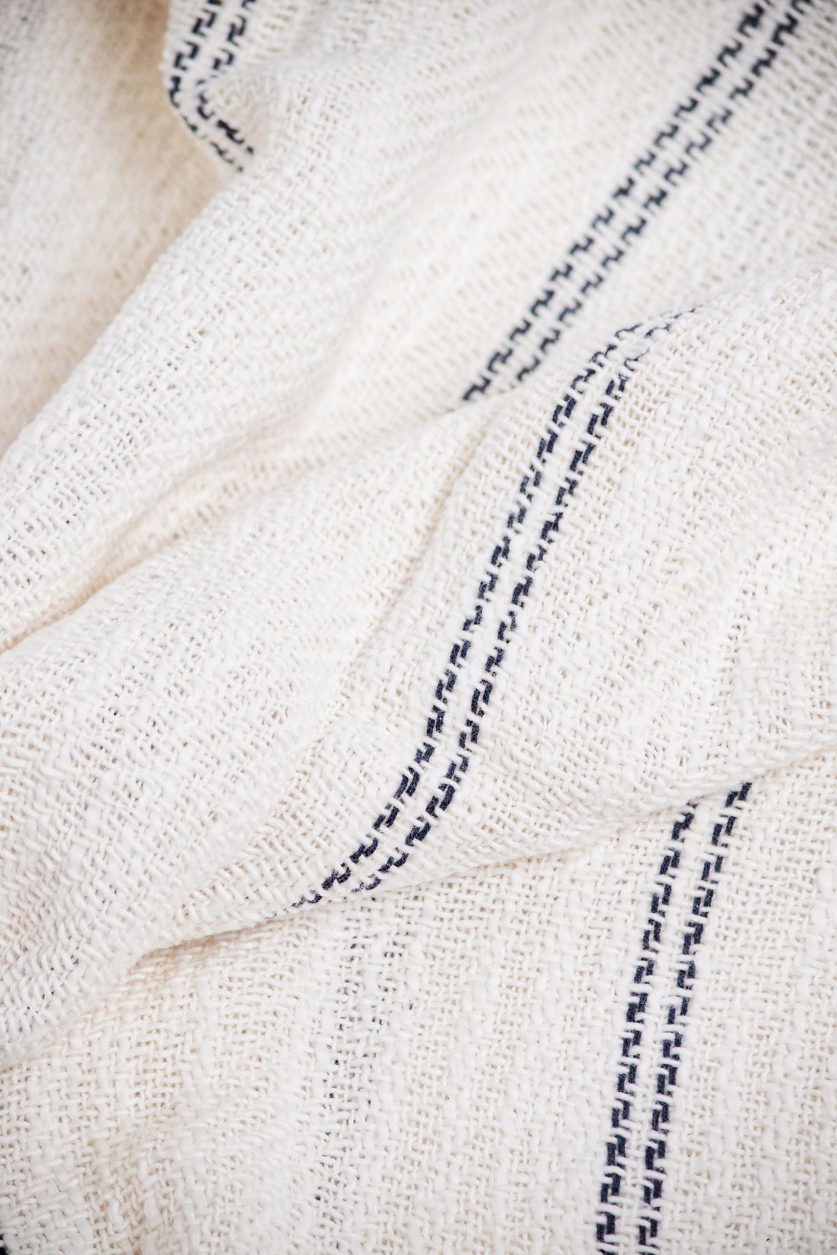 Stripe Woven Cotton Throw