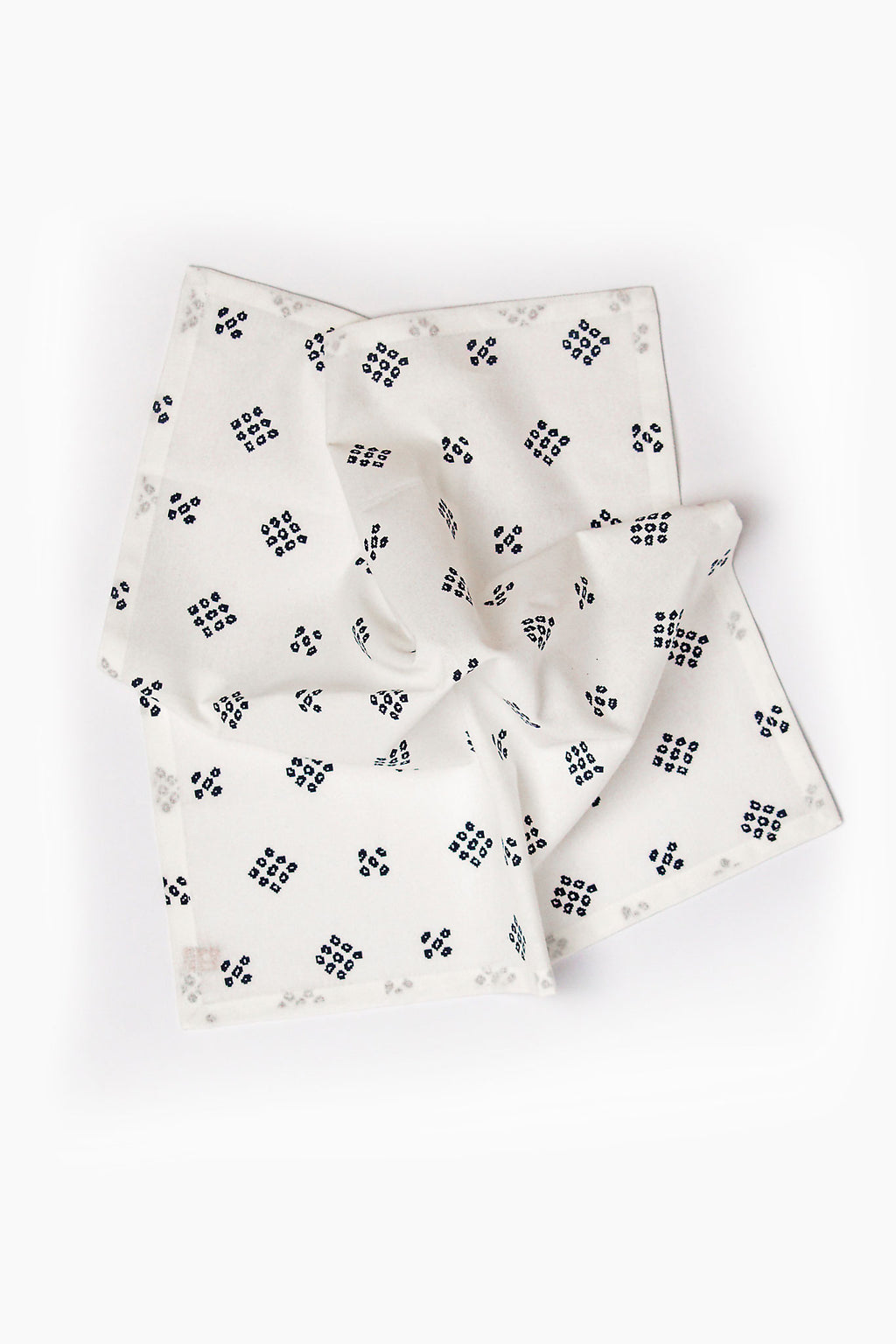 Dotted Grid Printed Cotton Napkin Set of 4