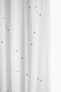 Dotted Grid Printed Cotton Curtain Set of 2