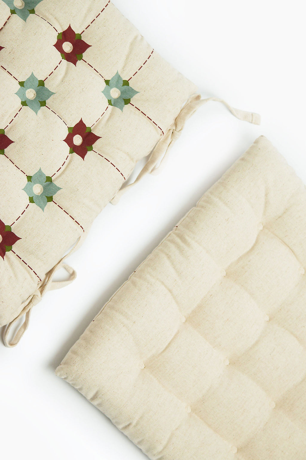 Athangudi Trellis Printed Chairpad Set of 2