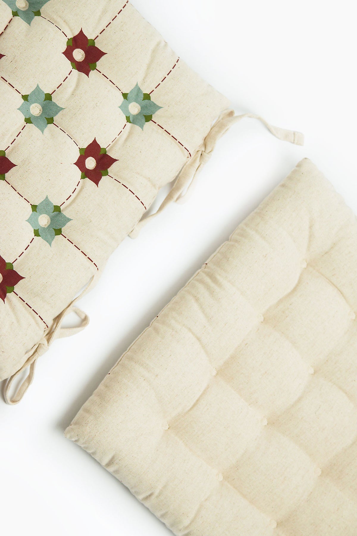 Athangudi Trellis Printed Chairpad Set of 2