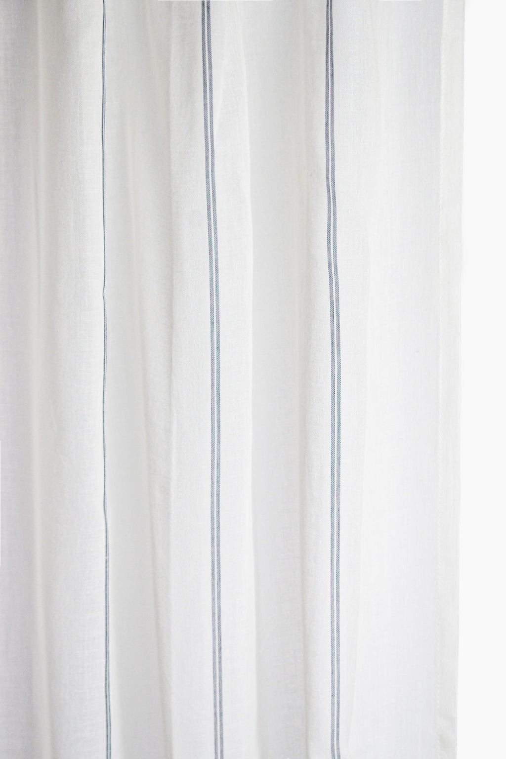 Woven Stripe Cotton Curtain Set of 2