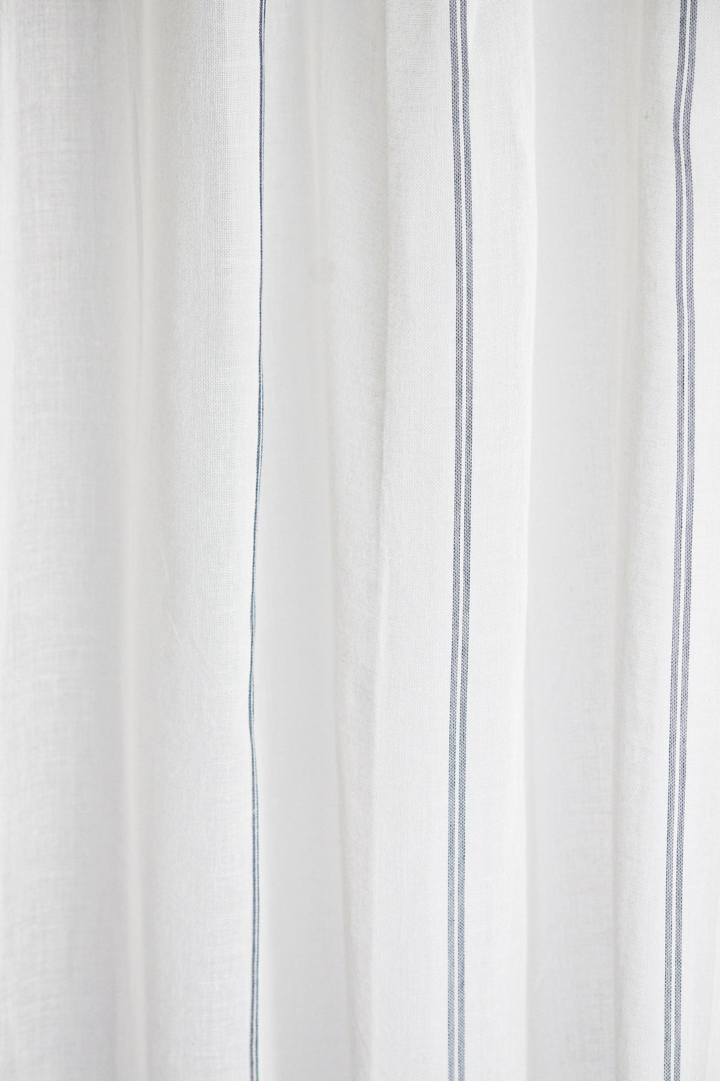 Woven Stripe Cotton Curtain Set of 2