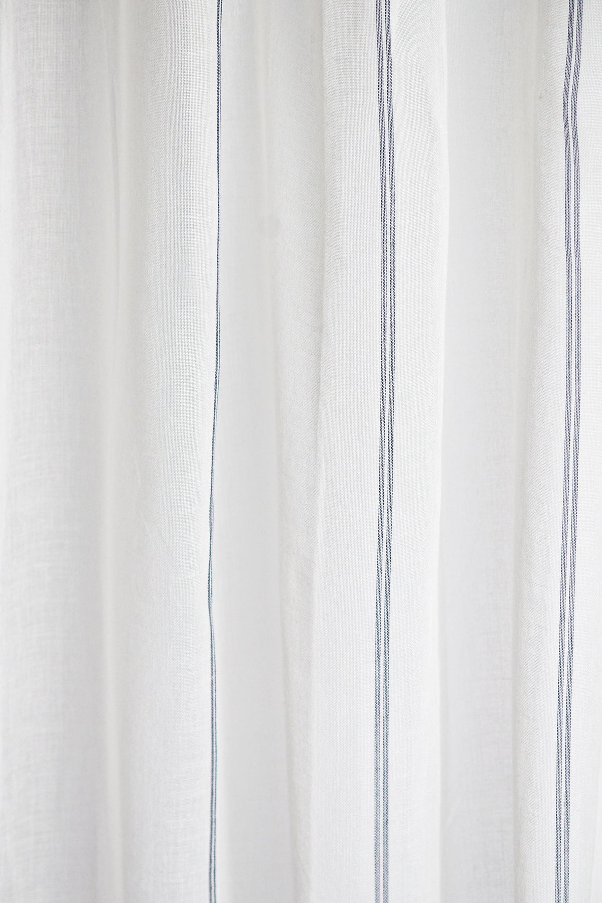 Woven Stripe Cotton Curtain Set of 2