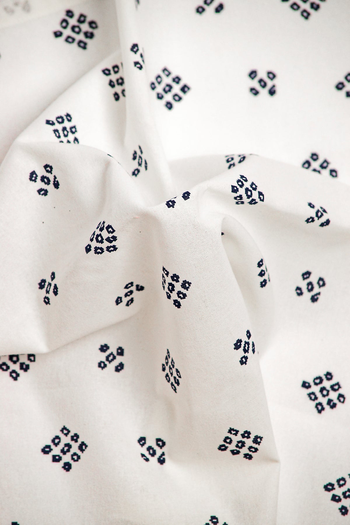 Dotted Grid Printed Cotton Napkin Set of 4