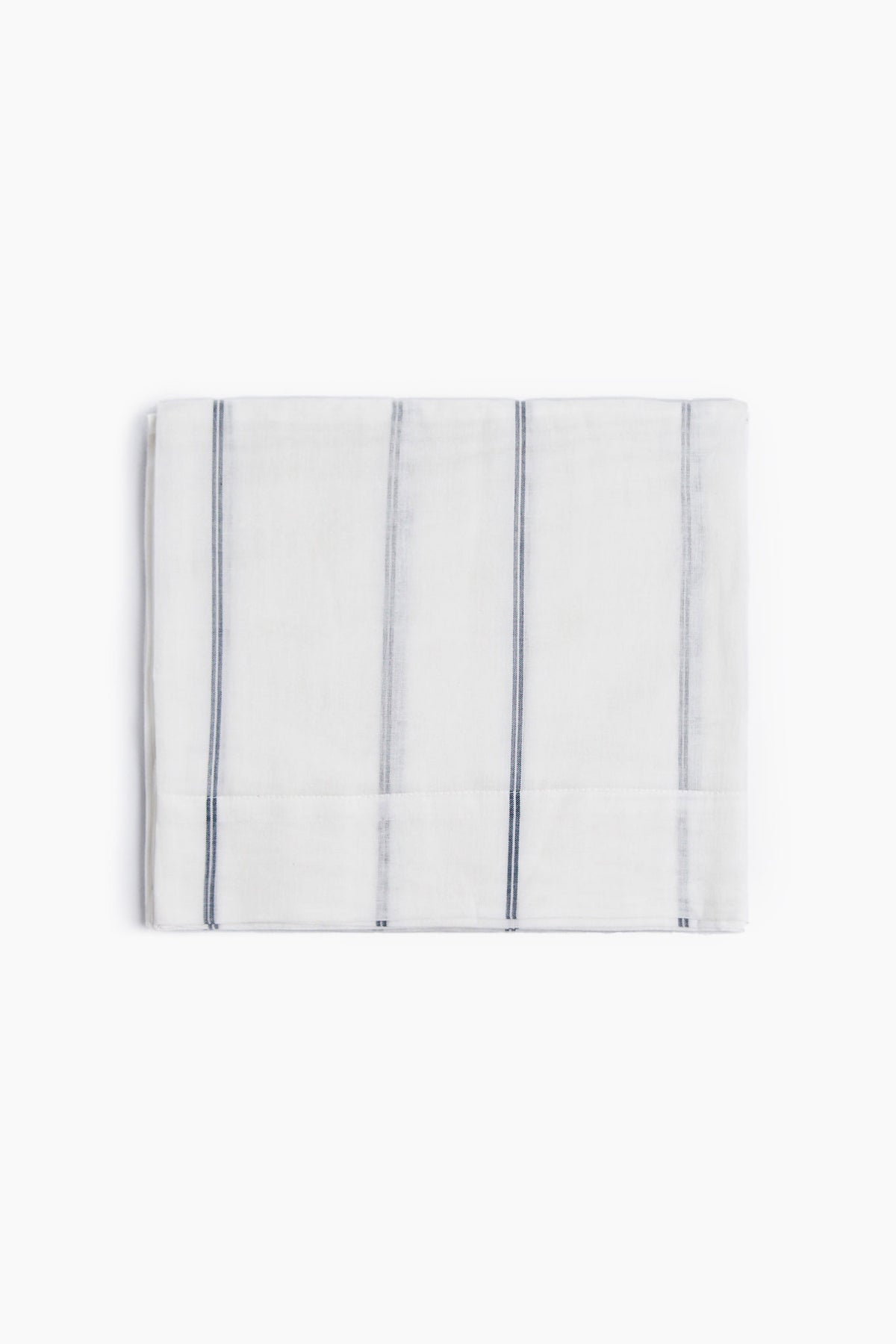 Woven Stripe Cotton Curtain Set of 2