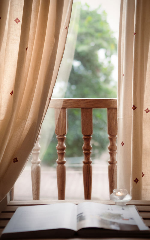 Athangudi Printed Cotton Curtain Set of 2